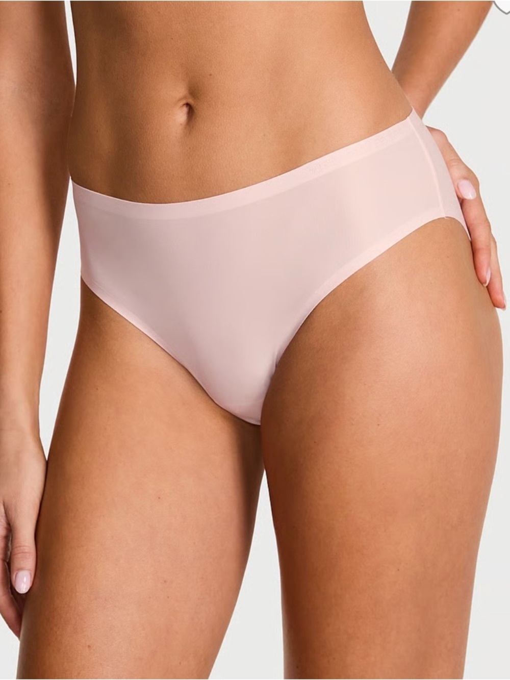 Victoria's Secret Body by Victoria Flex Mid Rise Light Pink Panties Size L NWT